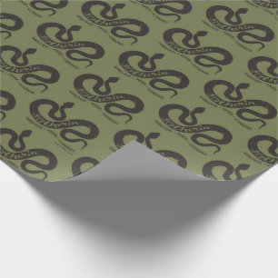 Harry Potter   SLYTHERIN™ Silhouette Typografie Cadeaupapier