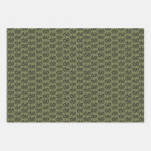 Harry Potter | SLYTHERIN™ Silhouette Typografie Inpakpapier Vel (Voorkant)