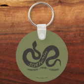 Harry Potter | SLYTHERIN™ Silhouette Typografie Sleutelhanger (Voorkant)