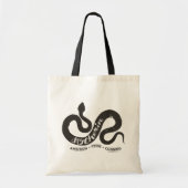 Harry Potter | SLYTHERIN™ Silhouette Typografie Tote Bag (Voorkant)