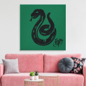 Harry Potter | Slytherin Slang-pictogram Canvas Afdruk (Insitu (Woonkamer))