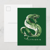 Harry Potter | SLYTHERIN™ Slang Watercolor Briefkaart (Voorkant / Achterkant)