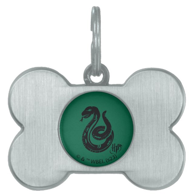 Harry Potter | Slytherin Slangenicoon Huisdieren Naamplaatje (voorkant)