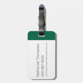 Harry Potter | Slytherin Snake Icon Bagagelabel (Achterkant verticaal)