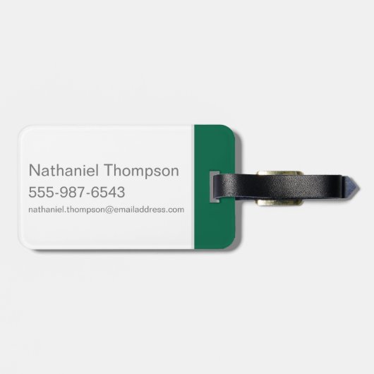 Harry Potter | Slytherin Snake Icon Bagagelabel (Achterkant horizontaal)