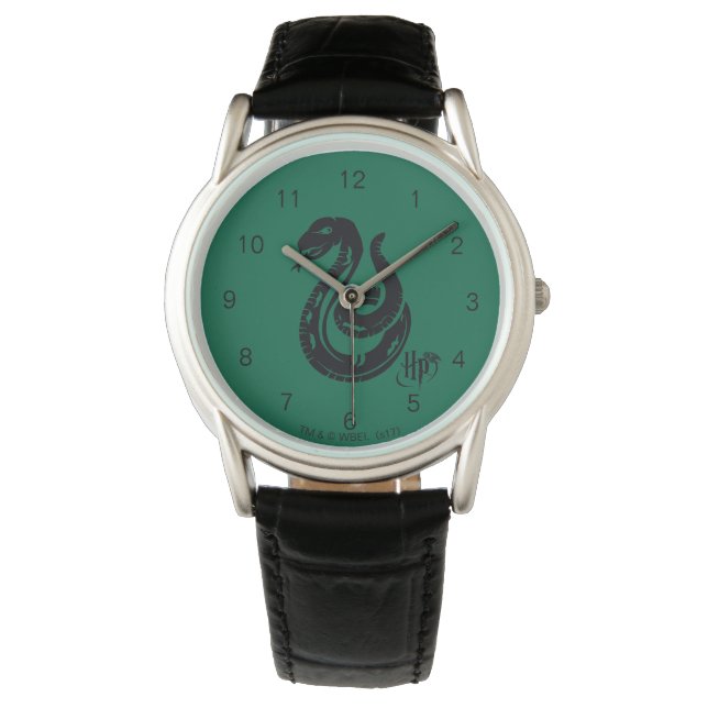 Harry Potter | Slytherin Snake Icon Horloge (Voorkant)