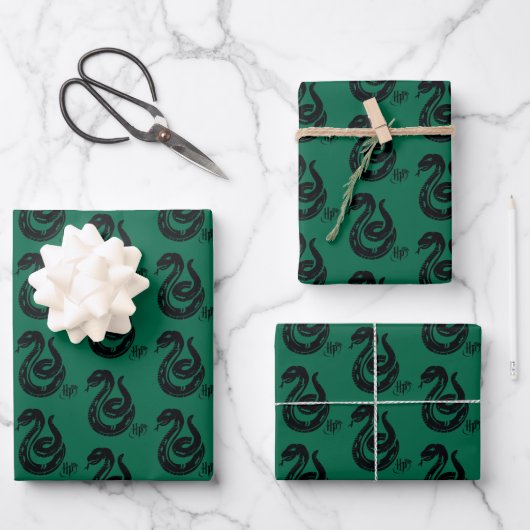 Harry Potter | Slytherin Snake Icon Inpakpapier Vel (Voorkant)