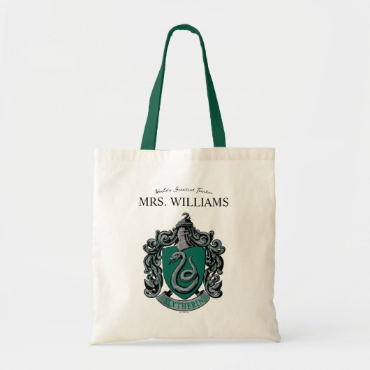 Harry Potter | Slytherin Teacher Personalized Tote Bag (Voorkant)