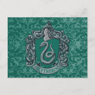Harry Potter   Slytherin Wapen Groen Briefkaart