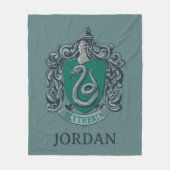 Harry Potter | Slytherin Wapen Groen Fleece Deken (Voorkant)