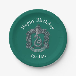 Harry Potter   Slytherin Wapen Groen Papieren Bordje