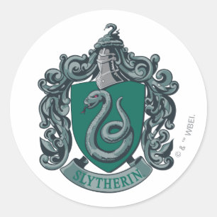Harry Potter   Slytherin Wapen Groen Ronde Sticker