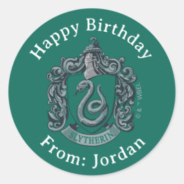 Harry Potter | Slytherin Wapen Groen Ronde Sticker