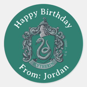 Harry Potter Slytherin Wapen Groen Ronde Sticker