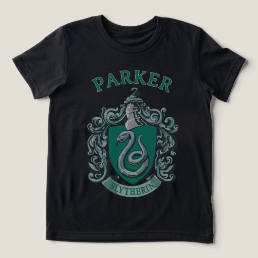 Harry Potter | Slytherin Wapen Groen Tri-Blend Shirt (Design voorkant)