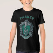 Harry Potter | Slytherin Wapen Groen Tri-Blend Shirt (Voorkant)