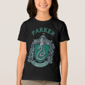 Harry Potter | Slytherin Wapen Groen Tri-Blend Shirt (Voorkant)