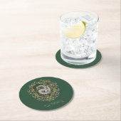 HARRY POTTER™ | SLYTHERIN™ Wapen Ronde Kartonnen Onderzetter (Insitu)