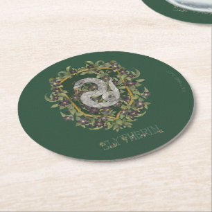 HARRY POTTER™   SLYTHERIN™ Wapen Ronde Kartonnen Onderzetter