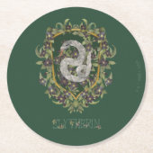 HARRY POTTER™ | SLYTHERIN™ Wapen Ronde Kartonnen Onderzetter (Voorkant)