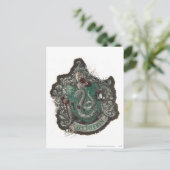 Harry Potter | Slytherin Wapen - Vintage Briefkaart (Staand voorkant)