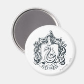 Harry Potter | Slytherin Wapen - Zwart en Wit Magneet (Voorkant / Achterkant)