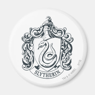Harry Potter   Slytherin Wapen - Zwart en Wit Magneet