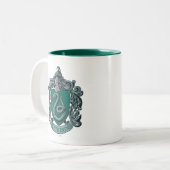 Harry Potter | Slytherin Wapengroen Tweekleurige Koffiemok (Voorkant links)