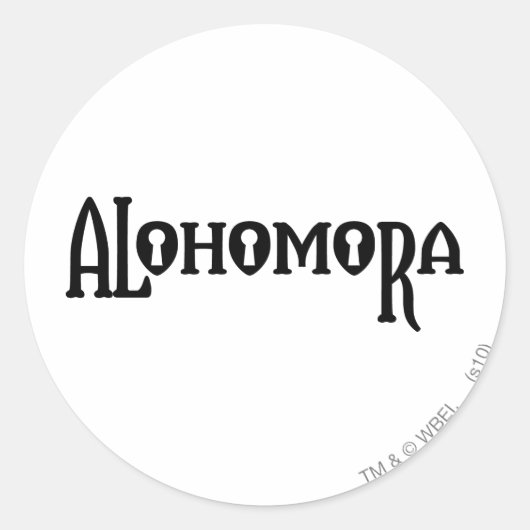 Harry Potter Spel| Alohomora Ronde Sticker (Voorkant)