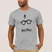 Harry Potter Spel| Bliksemauto en bril T-shirt (Voorkant)