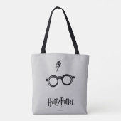 Harry Potter Spel| Bliksemauto en bril Tote Bag (Achterkant)