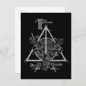 Harry Potter Spel| DEATHEMAAL HALLOWS Graphic Briefkaart (Voorkant / Achterkant)