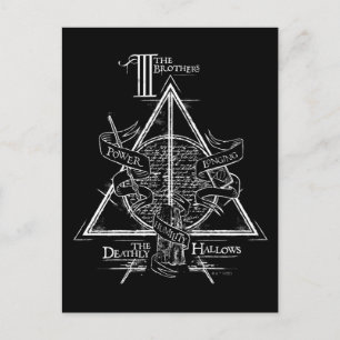 Harry Potter Spel DEATHEMAAL HALLOWS Graphic Briefkaart