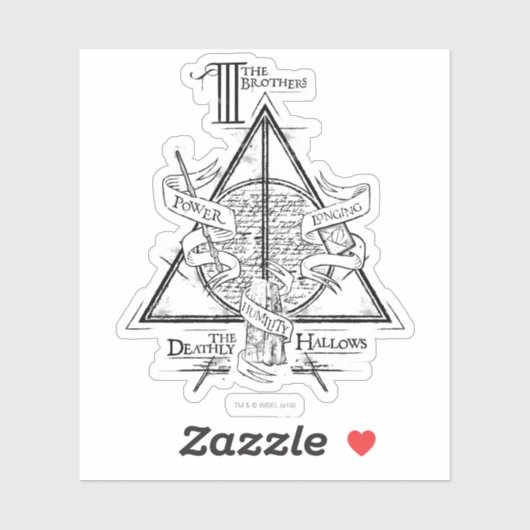 Harry Potter Spel| DEATHEMAAL HALLOWS Graphic Sticker (Vel)