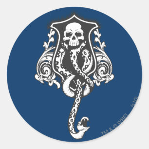 Harry Potter Spel  Donkerteken Ronde Sticker