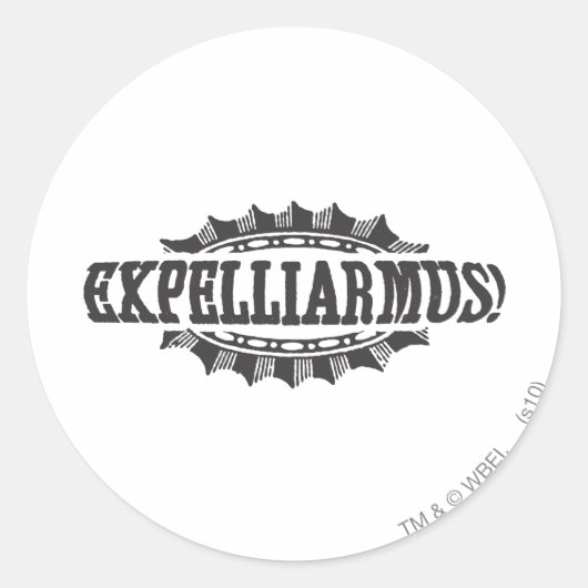 Harry Potter Spel| Expelliarmus. Ronde Sticker (Voorkant)
