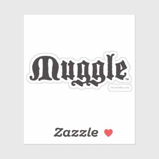 Harry Potter Spel| Mugle Sticker (Vel)