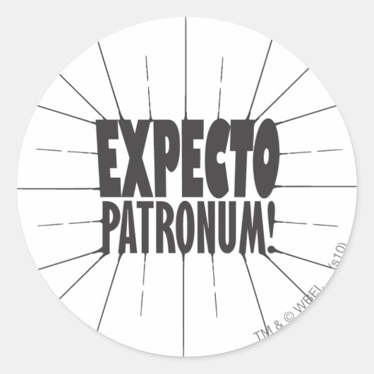 Harry Potter Spel| Verwacht naar Patronum! Ronde Sticker (Voorkant)