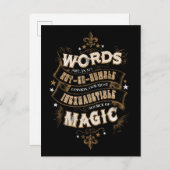 Harry Potter Spel| Woorden zijn onze meest uitputt Briefkaart (Voorkant / Achterkant)