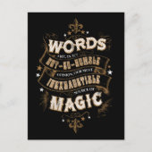 Harry Potter Spel| Woorden zijn onze meest uitputt Briefkaart (Voorkant)