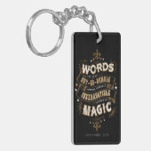 Harry Potter Spel| Woorden zijn onze meest uitputt Sleutelhanger (Voorkant Links)