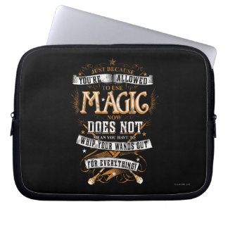 Harry Potter Spell | Alleen omdat je bent toegelat Laptop Sleeve