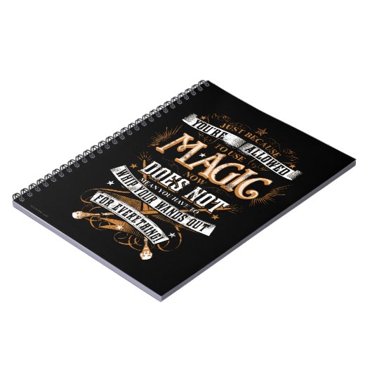 Harry Potter Spell | Alleen omdat je bent toegelat Notitieboek (Linkerzijde)