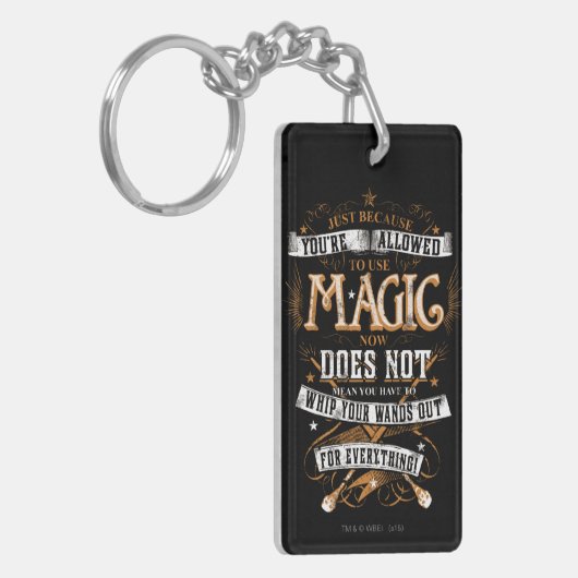 Harry Potter Spell | Alleen omdat je bent toegelat Sleutelhanger (Voorkant Links)