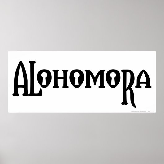 Harry Potter Spell | Alohomora Poster (Voorkant)