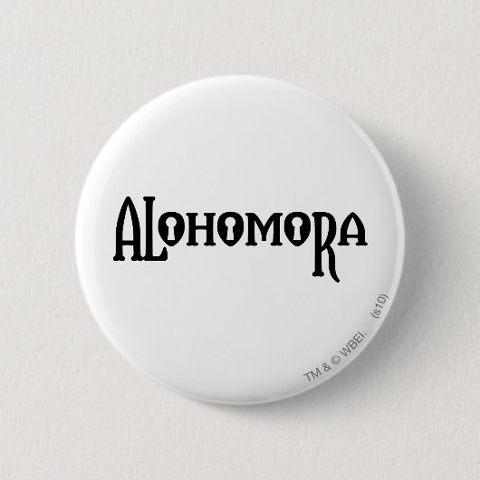 Harry Potter Spell | Alohomora Ronde Button 5,7 Cm (Voorkant)