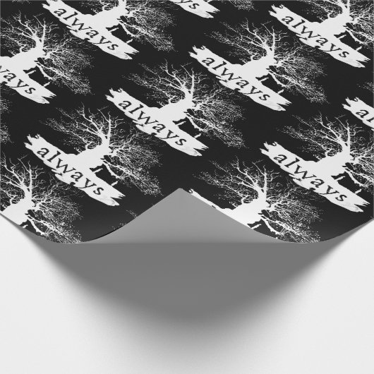 Harry Potter Spell | Altijd citeren Silhouette Cadeaupapier (Hoek)