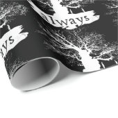 Harry Potter Spell | Altijd citeren Silhouette Cadeaupapier (Rol Hoek)