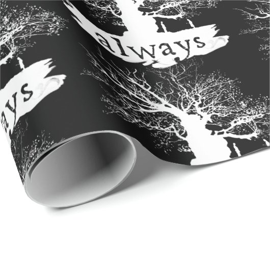 Harry Potter Spell | Altijd citeren Silhouette Cadeaupapier (Rol Hoek)