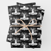 Harry Potter Spell | Altijd citeren Silhouette Inpakpapier Vel (In situ)